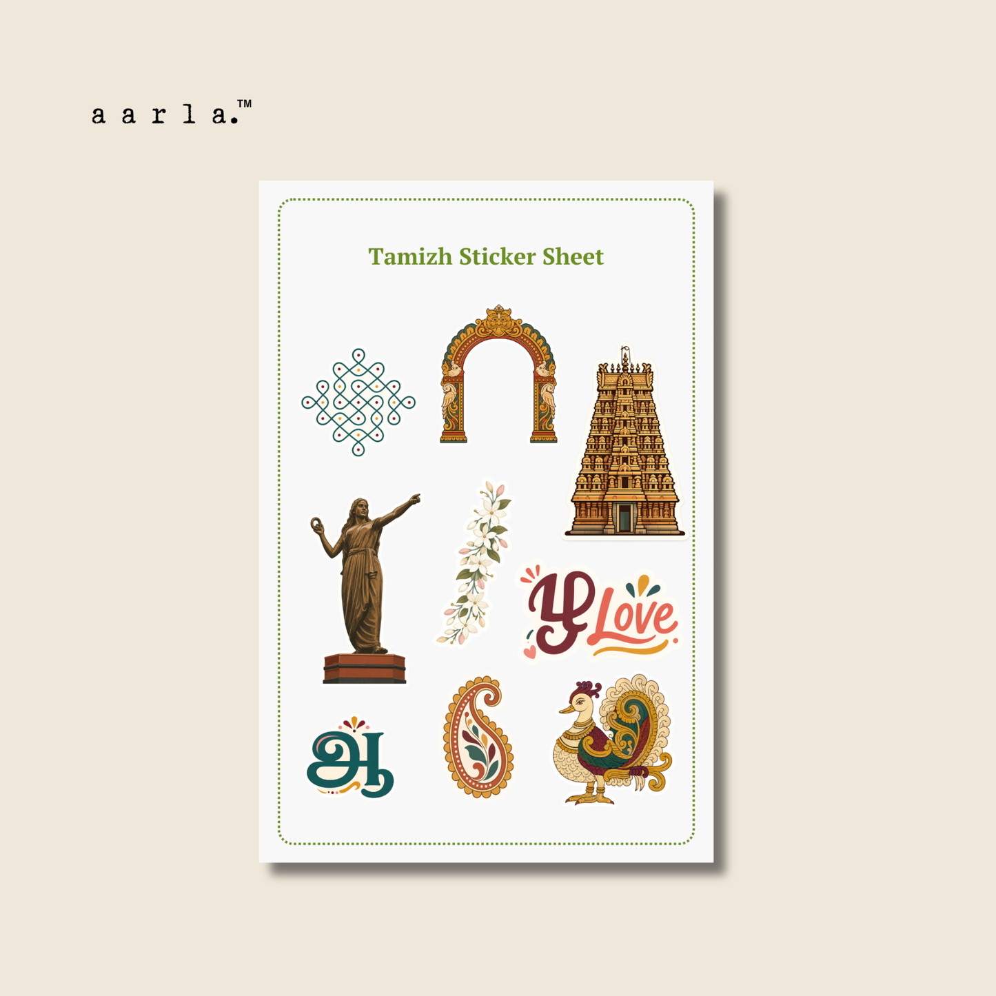 Tamizh Sticker Sheet