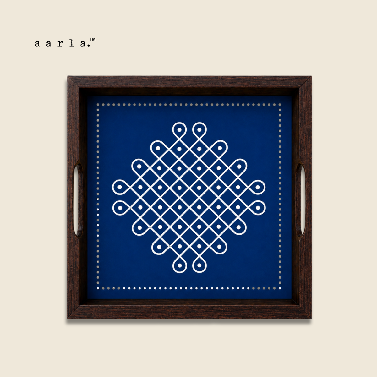 Large kolam tray (Blue)