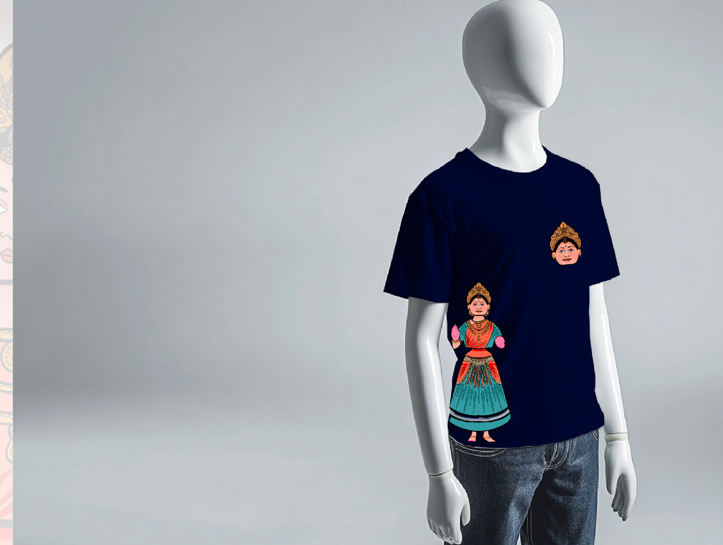 Thanjavur Thalaiyatti Bommai - Kids T-Shirt