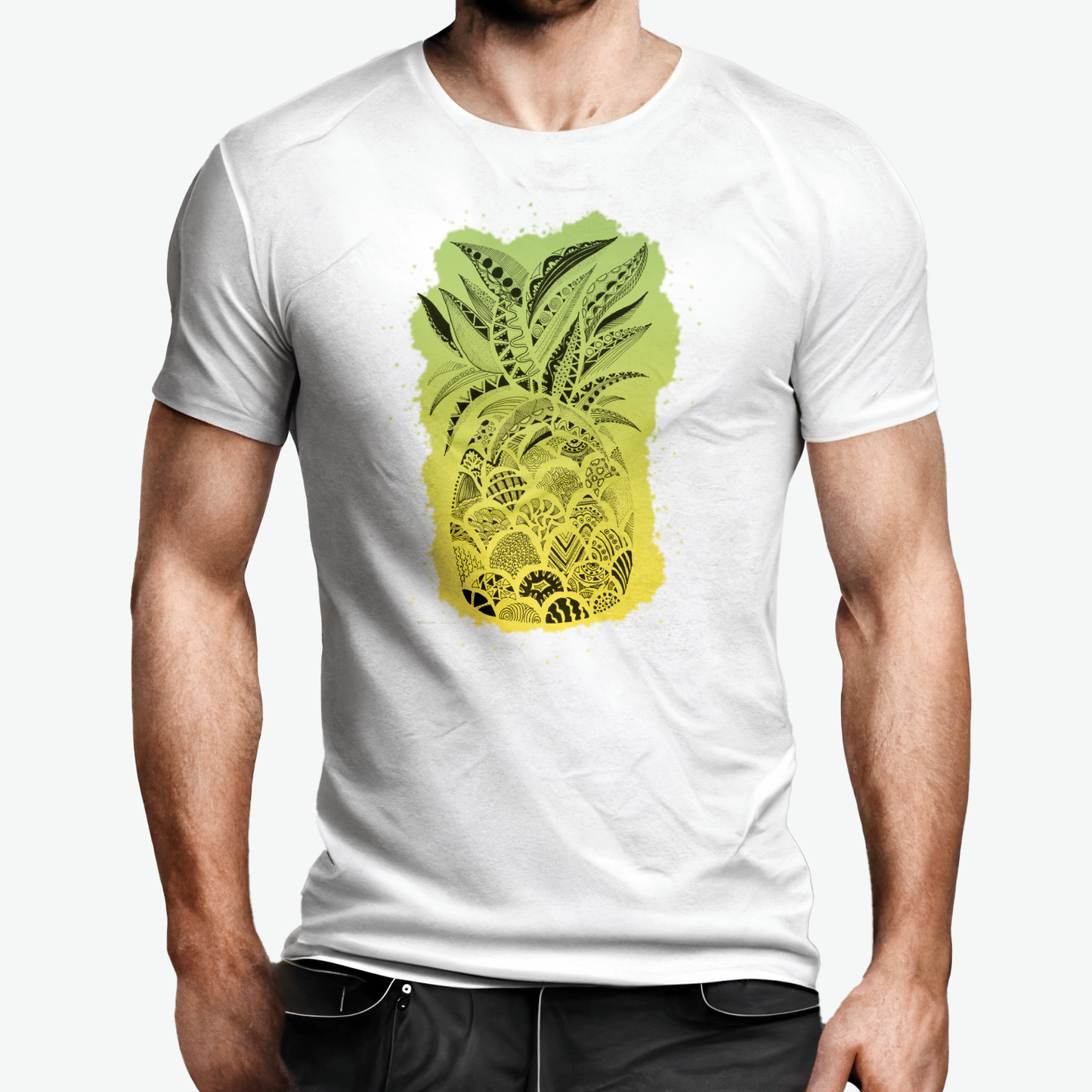 Zentangle Pineapple - Unisex T-shirt for Adults !