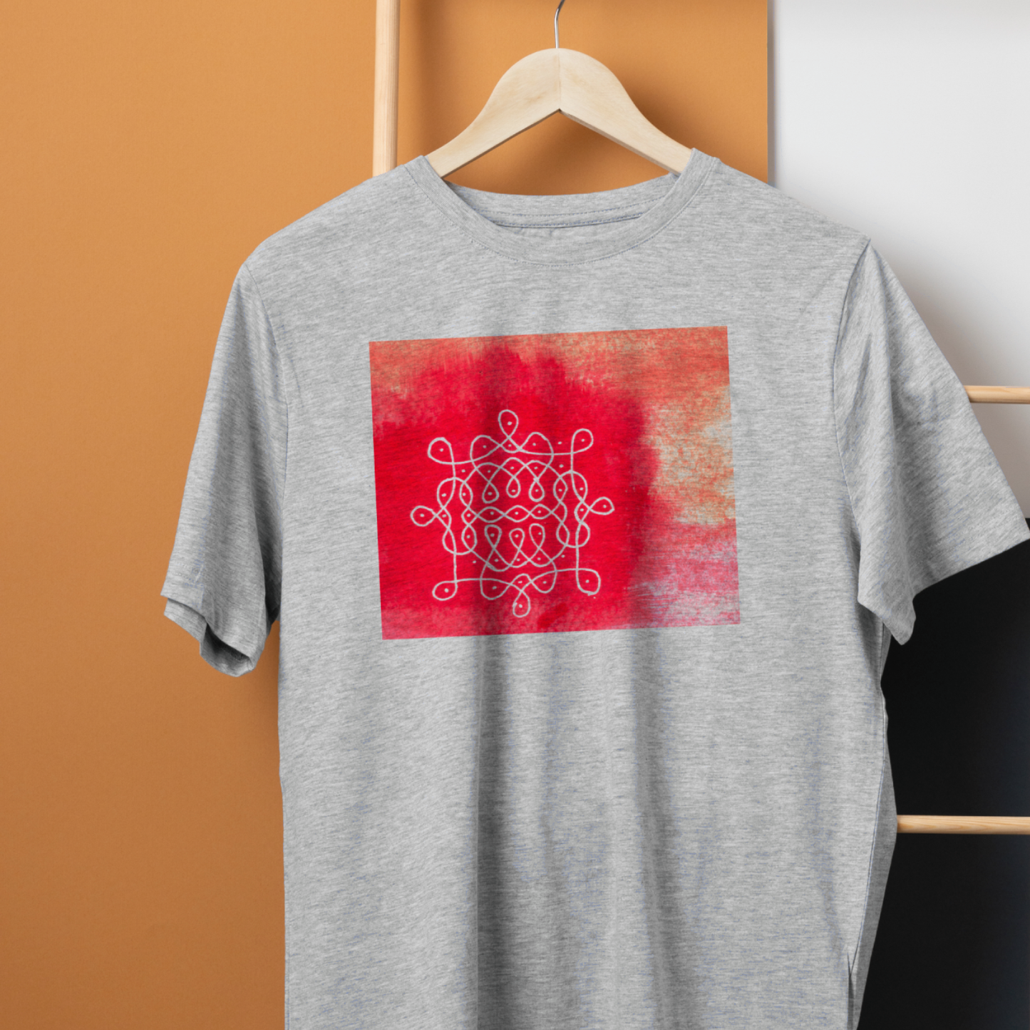Maargazhi Pulli Kolam - Side Print - Unisex T-shirt for Adults and Kids!