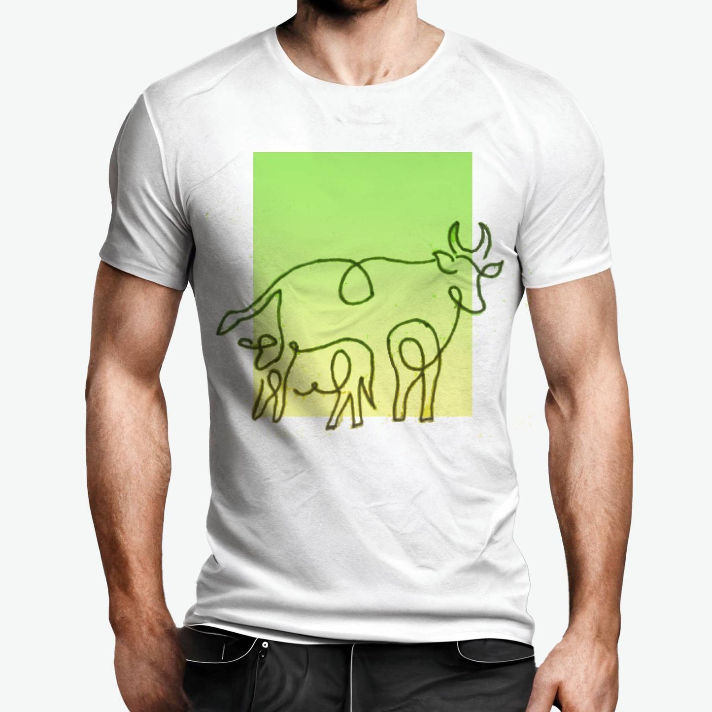 Maadum Kanrum (Cow and Calf) - Unisex T-shirt from the collection Amma !