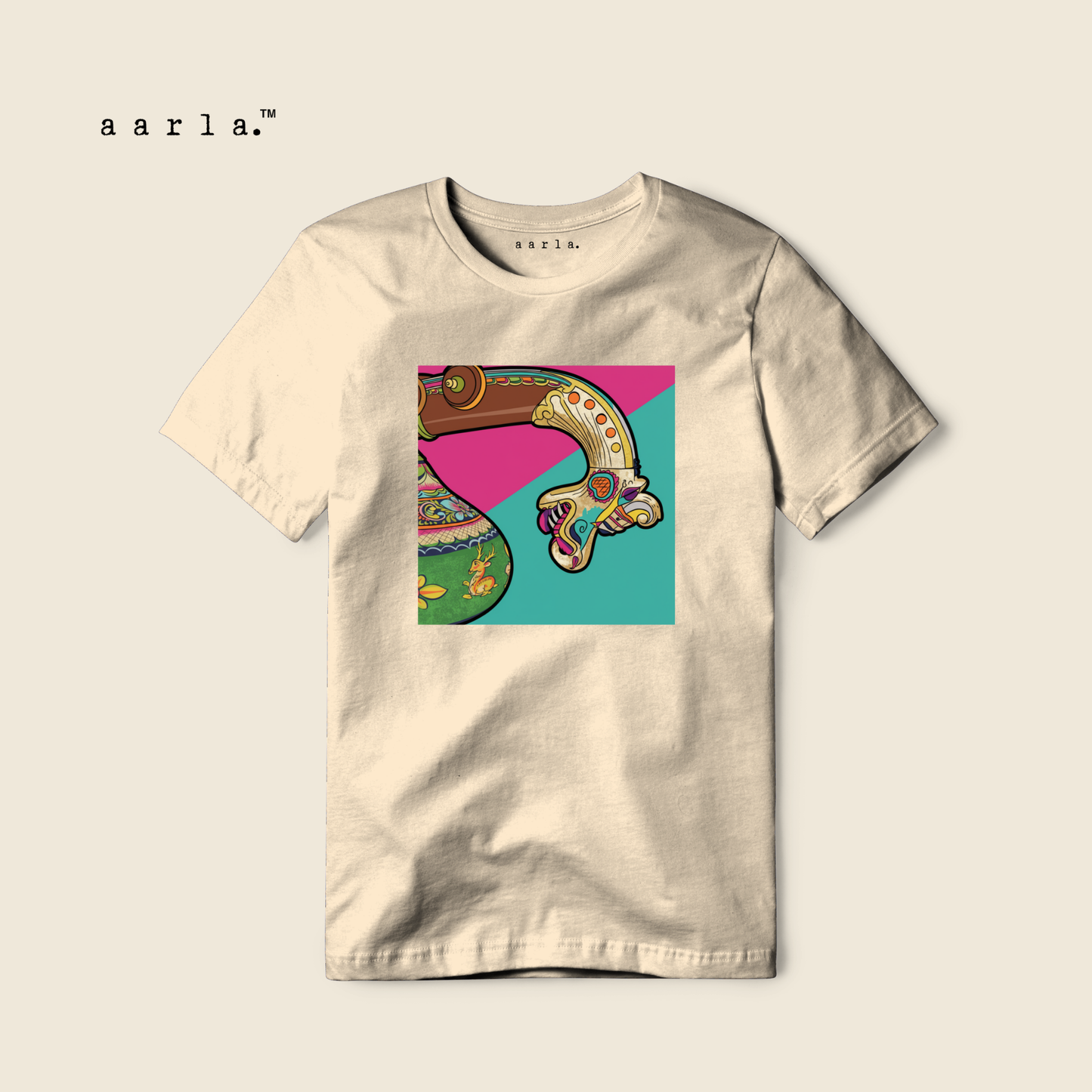 Yazhi – Face of the Veena (Pop-Art Edition) - Adults T-Shirt