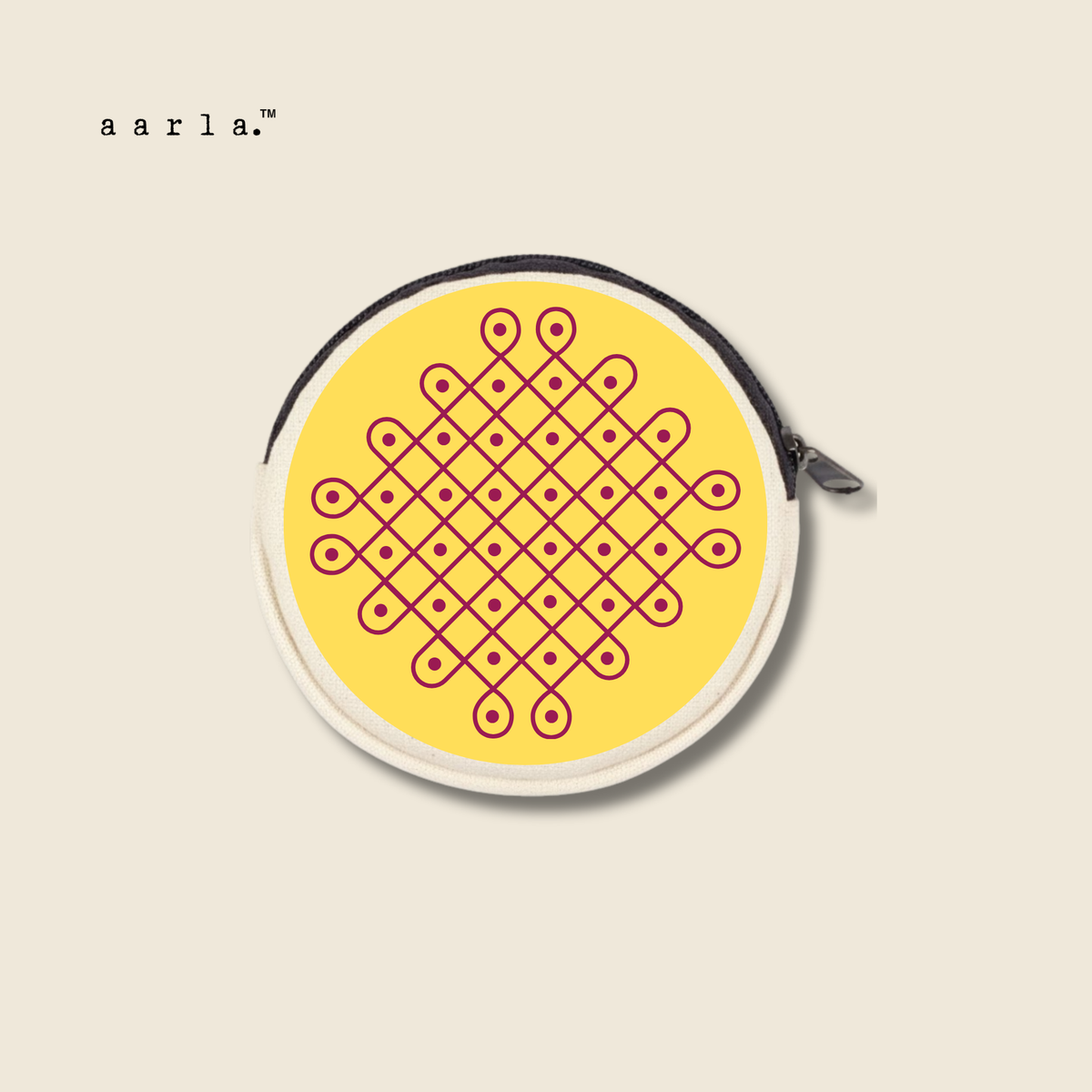 Kolam - Coin Purse - Yellow