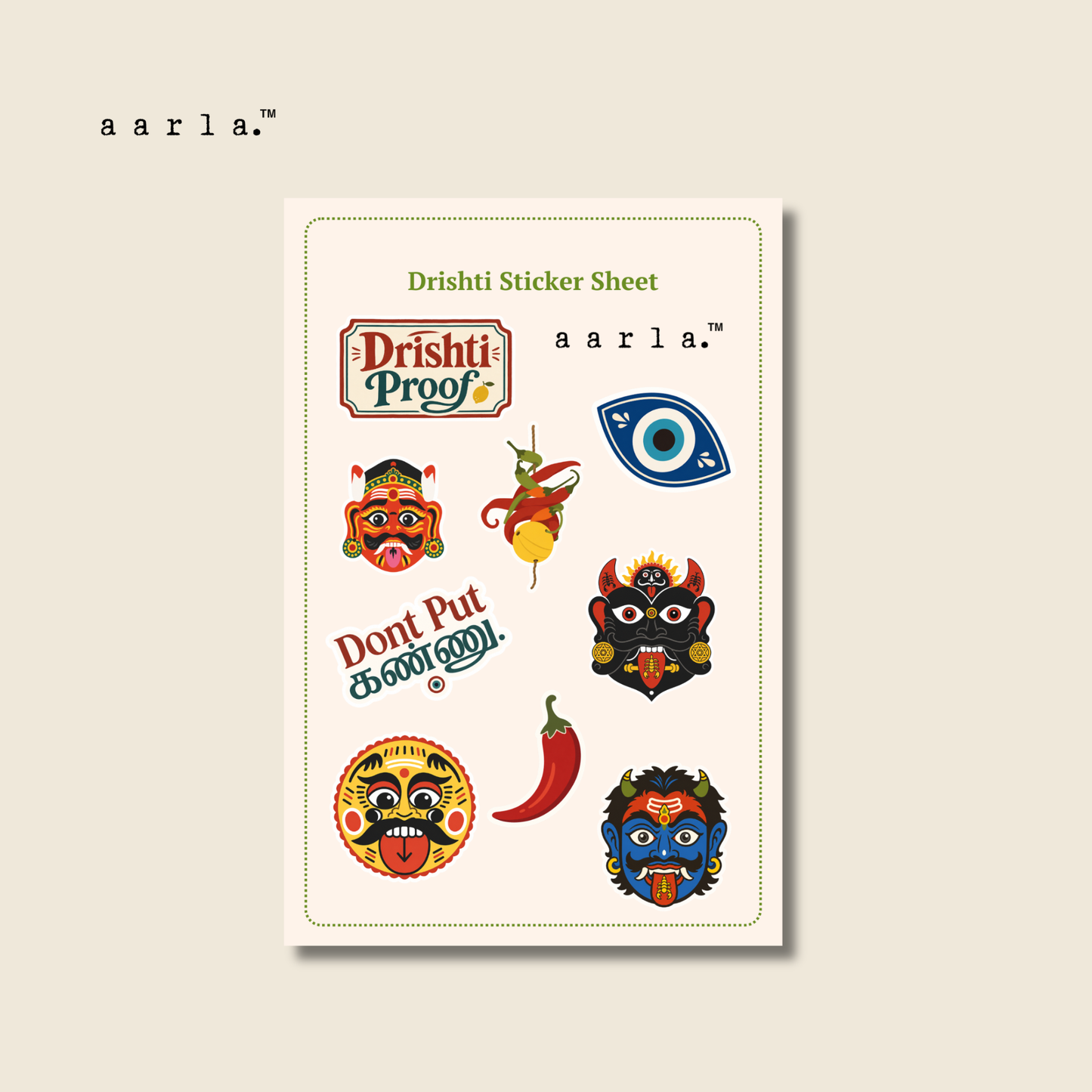 Drishti / Nazar Sticker Sheet