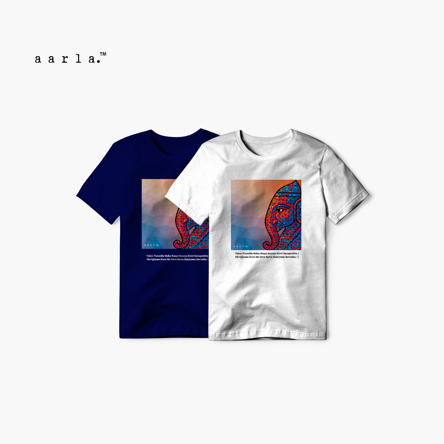 Cubist Ganesha - Couple Combo - 2 Kids Tees