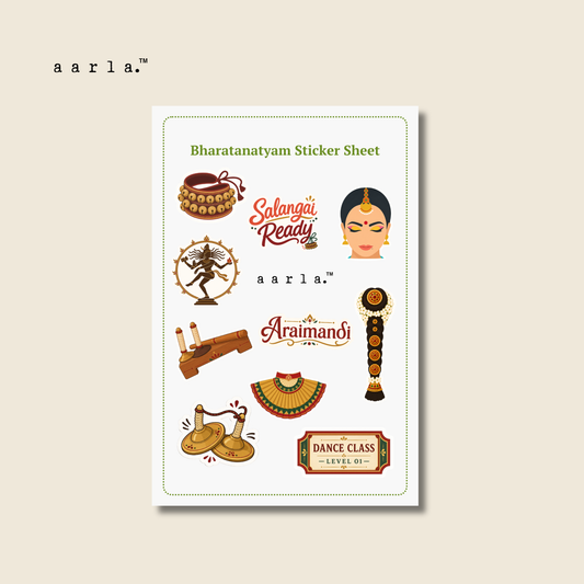 Bharatanatyam Sticker Sheet