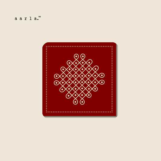Kolam Magnets (Maroon)