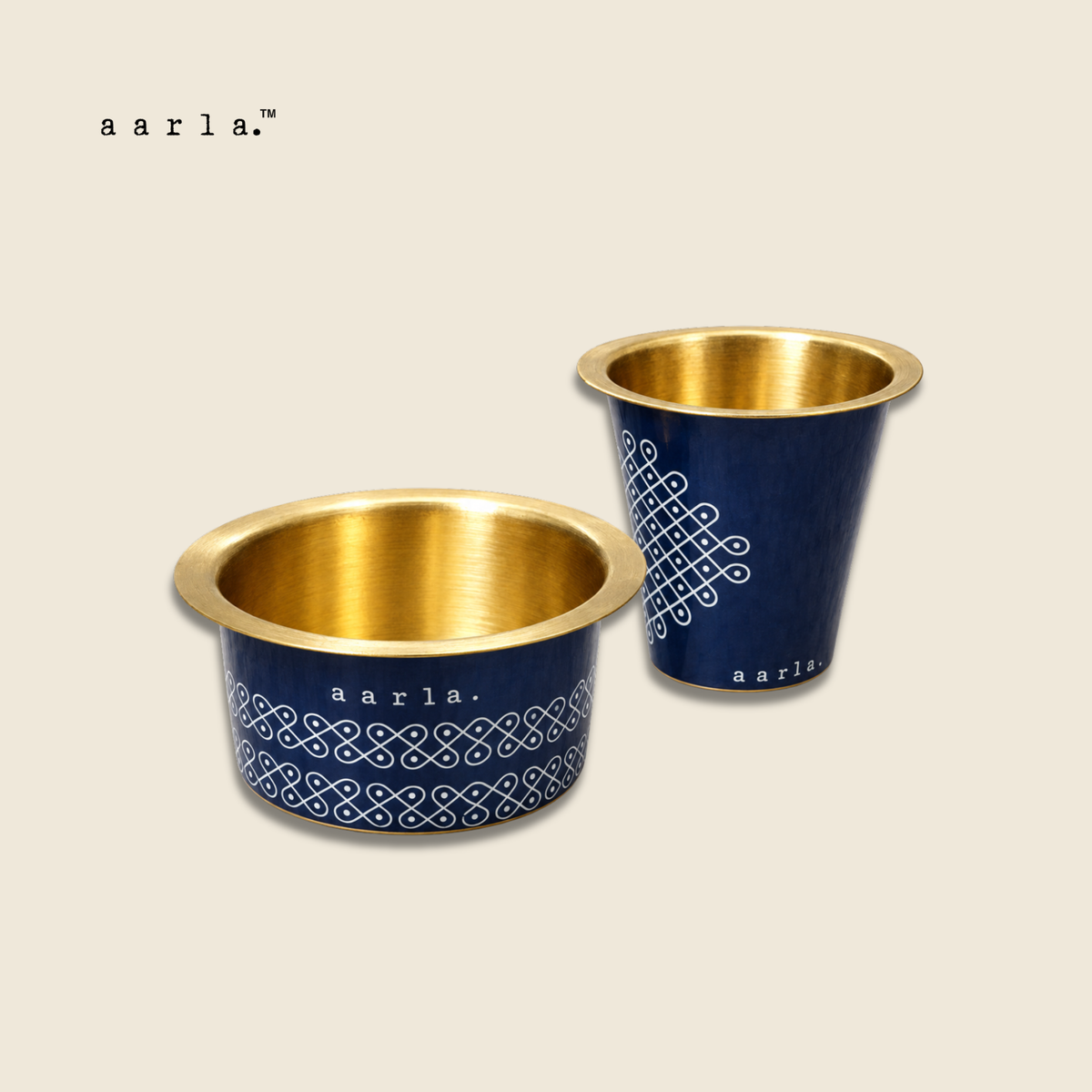 Blue Kolam Dabara Tumbler