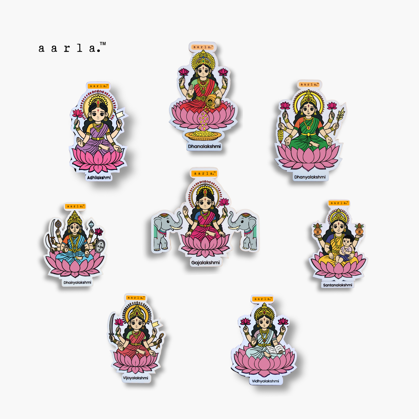 Ashtalakshmi Magnet Set
