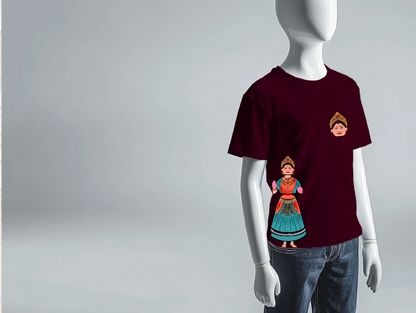Thanjavur Thalaiyatti Bommai -  Kids T-Shirt