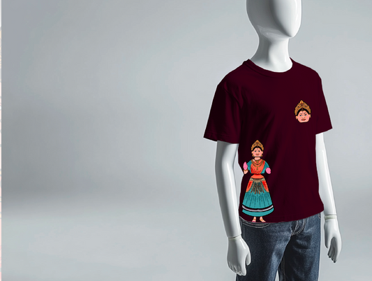 Thanjavur Thalaiyatti Bommai -  Kids T-Shirt
