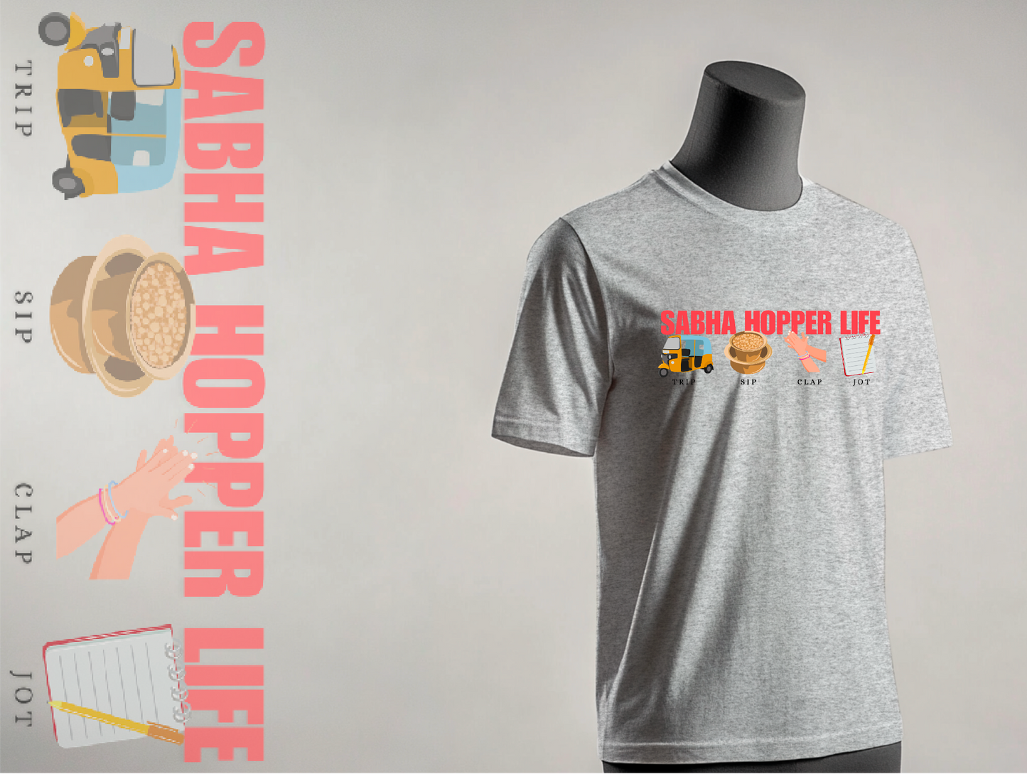 Sabha Hopper Life - Adults T-Shirt